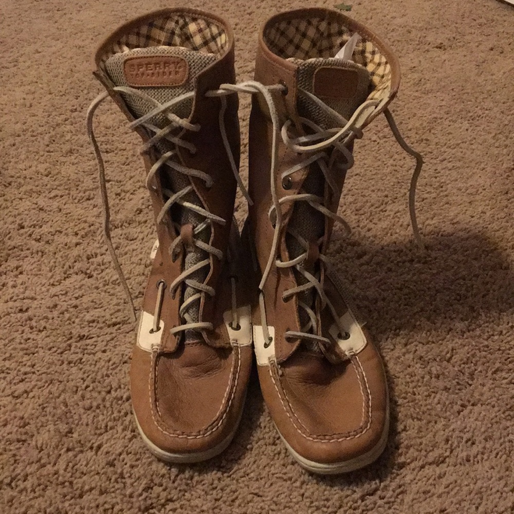 Sperry topsider juniper lace up tall boot